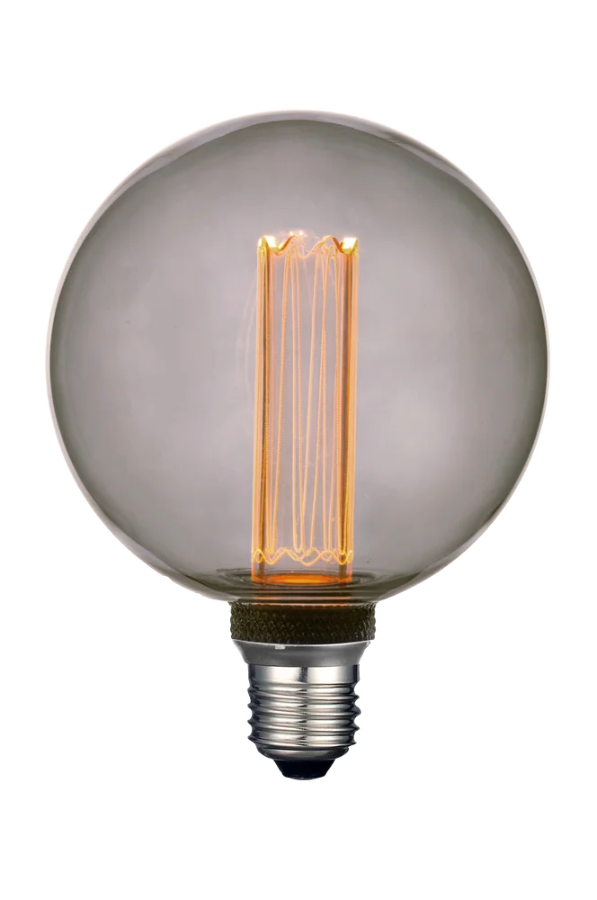 FUTURE LED SMOKEY lyskilde 125 mm E27 – Grå – Belysning | m v:6793358