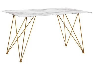 Spisebord KENTON 140 cm 80 cm Herdet glass v:8864398