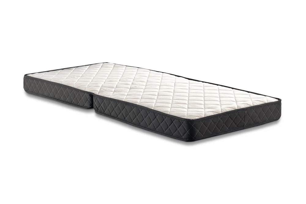 Folding Bed Hvit|Svart v:7636832