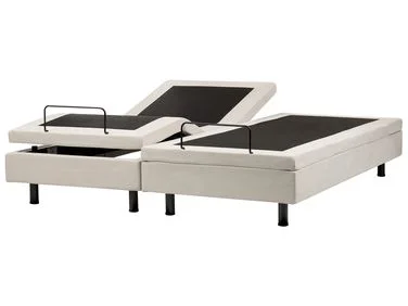 Justerbar seng uten hodegjerde CASTELLAN 180 x 200 cm Lys beige v:8519406