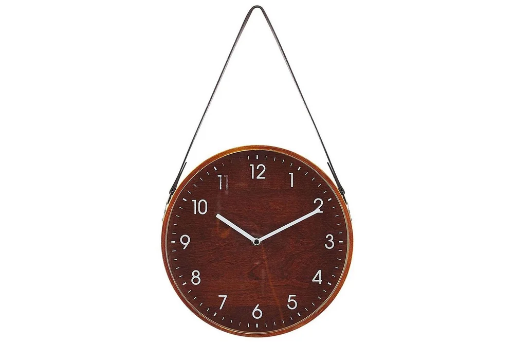 Väggklocka Beliani Renens Medium colored wood||White v:2179364