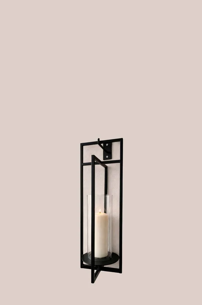 Stearinlys Lanterne Portland petit - Svart - Dekor | m v:8158664