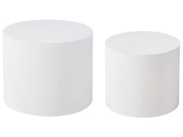 Sett med 2 sofabord MANTI Hvit v:5515245 Sett med 2 sofabord MANTI Hvit v:5515245