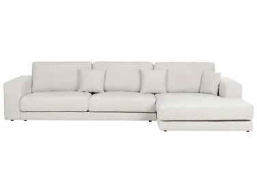 Hjørnesofa 5-seters LOFOTEN Off white Venstrevendt v:5120335