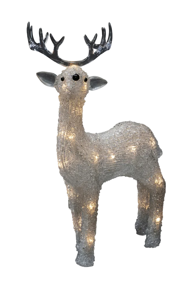 B/O Akryl-rein med 24 LED-lys – Transparent – Belysning | m v:8231117 B/O Akryl-rein med 24 LED-lys – Transparent – Belysning | m v:8231117