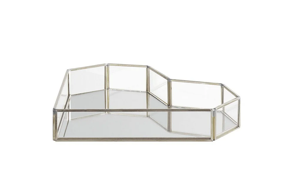 Bricka Beliani Pontivy Guld/transparent Silver||Multicolored v:8666622
