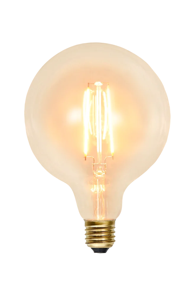 LED-pære E27 G125 Soft Glow – Transparent – Belysning | m v:965987 LED-pære E27 G125 Soft Glow – Transparent – Belysning | m v:965987