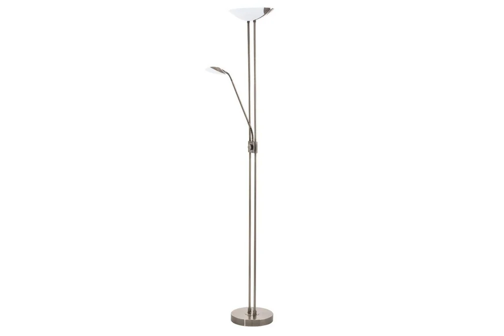 Gulvlampe Eglo Baya Led Bronsert Hvit, Satinert v:8043723 Gulvlampe Eglo Baya Led Bronsert Hvit, Satinert v:8043723