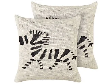 Sett med 2 pynteputer JABORI 45 x 45 cm Bomull Beige v:3744723 Sett med 2 pynteputer JABORI 45 x 45 cm Bomull Beige v:3744723