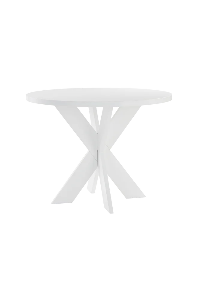 LUGNVIK spisebord Ø 100 cm - Hvit m v:5588974