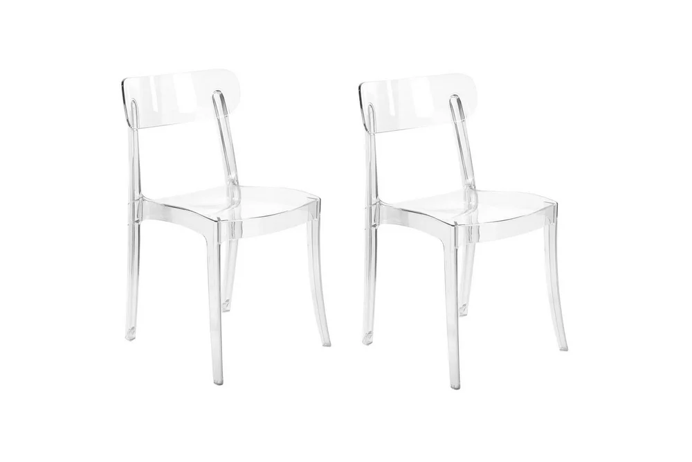 Bankettstol Beliani Covington set om 2 Transparent v:2320268 Bankettstol Beliani Covington set om 2 Transparent v:2320268
