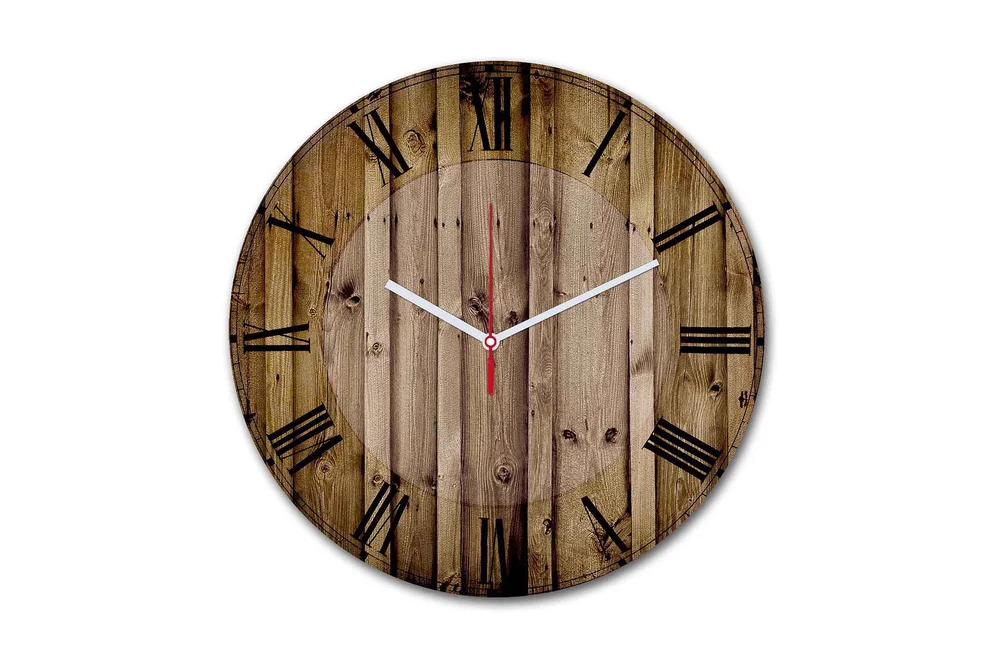 Dekorativ MDF Veggklokke 30 cm v:6793303 Dekorativ MDF Veggklokke 30 cm v:6793303