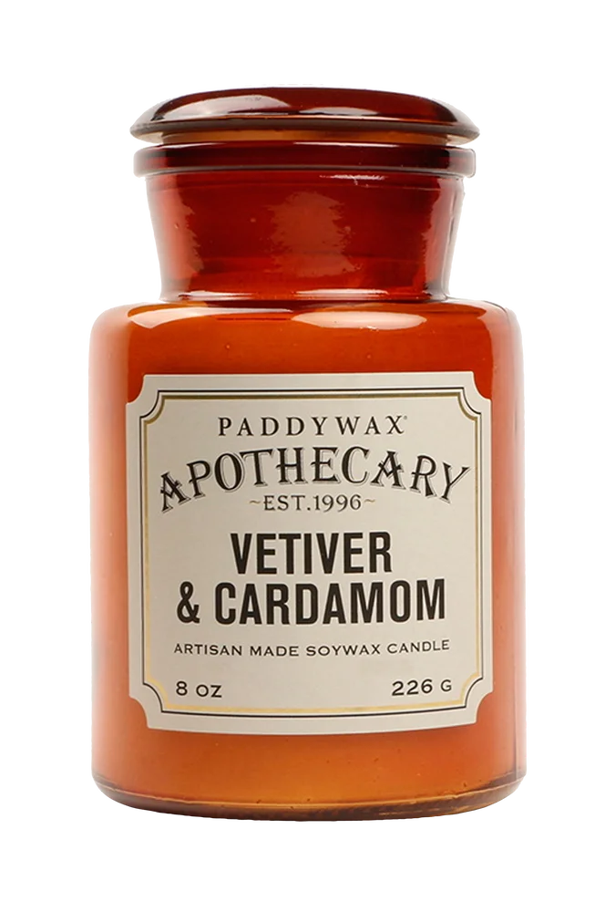 Duftlys Apothecary – Vetiver & kardemomme – Brun – Dekor | m v:4273355