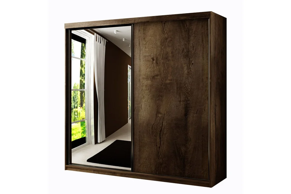 Dunkra Garderobeskap Med Speil 200x200 cm v:8382554