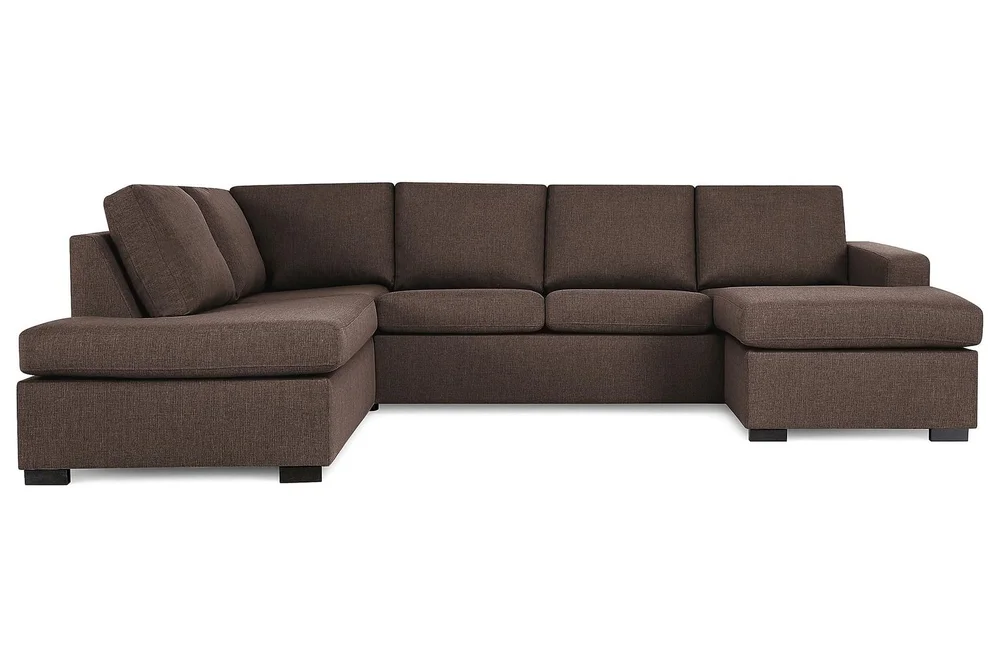 Crazy 4-seters Venstrevendt U-formet Large Sofa med Divan og Sjeselong i Stoff v:7873245