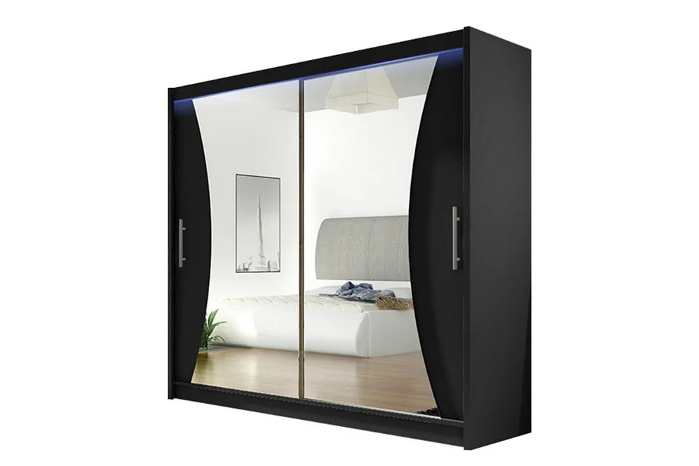 Prag Garderobe med Speil 180×215 cm v:2628245 Prag Garderobe med Speil 180×215 cm v:2628245