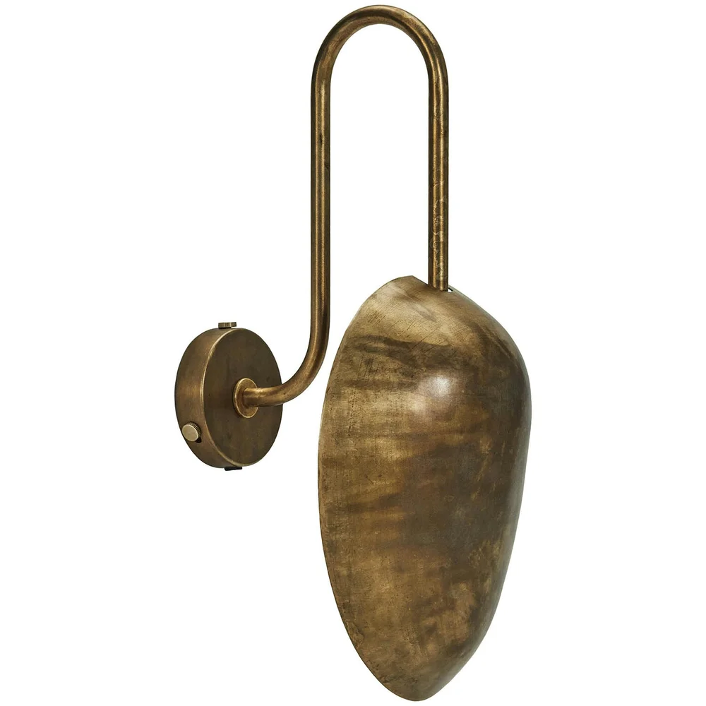 Swan Vegglampe, Antique Brass v:6698579