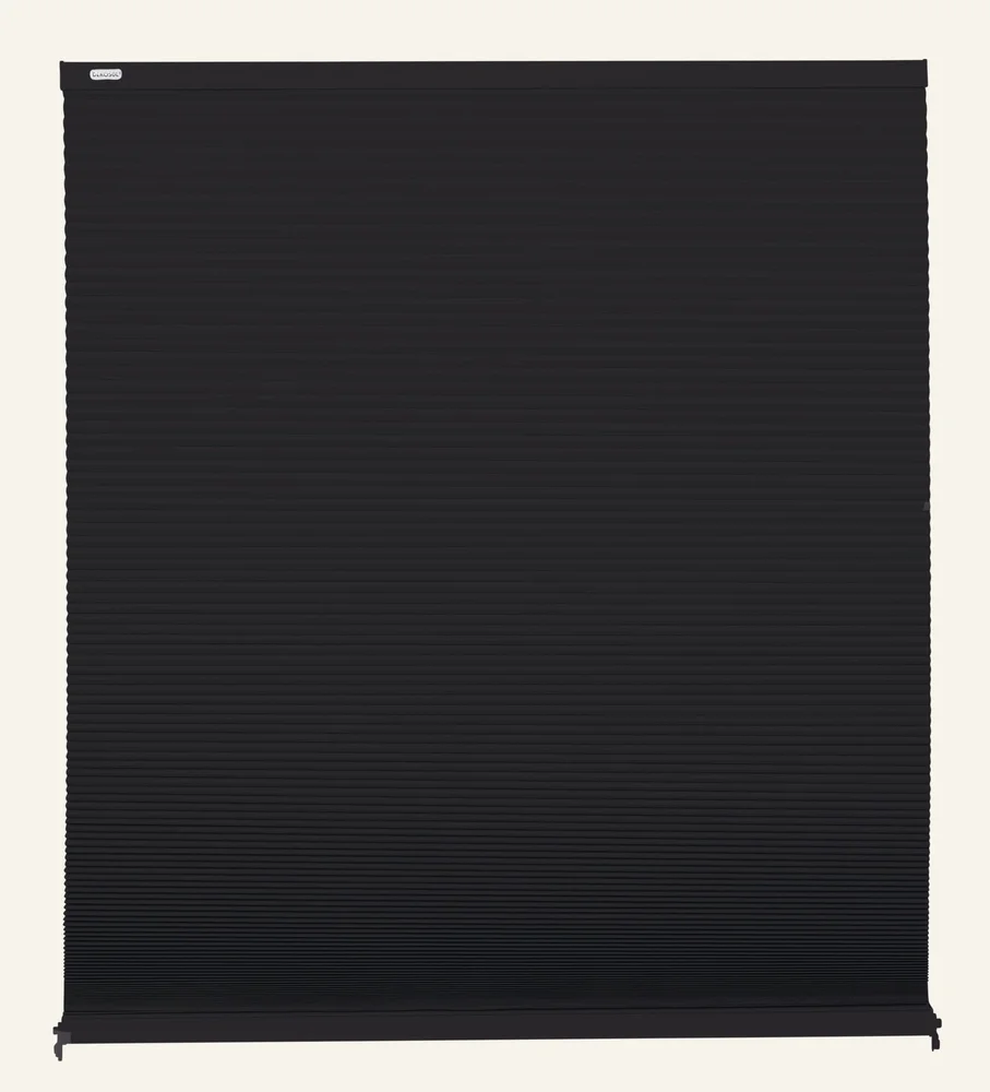 Lystett dobbel plisségardin svart – 100×160 cm v:967100 Lystett dobbel plisségardin svart – 100×160 cm v:967100