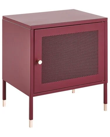 Nattbord OSSETT Metall Mørkerød v:8378038 Nattbord OSSETT Metall Mørkerød v:8378038