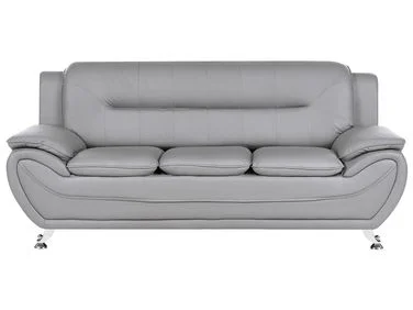 Sofa 3-seter LEIRA Kunstskinn Grå v:5273166 Sofa 3-seter LEIRA Kunstskinn Grå v:5273166