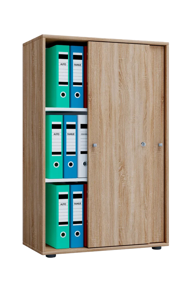 Kontorskap Lona Xl med skyvedører – Beige m v:3482002 Kontorskap Lona Xl med skyvedører – Beige m v:3482002