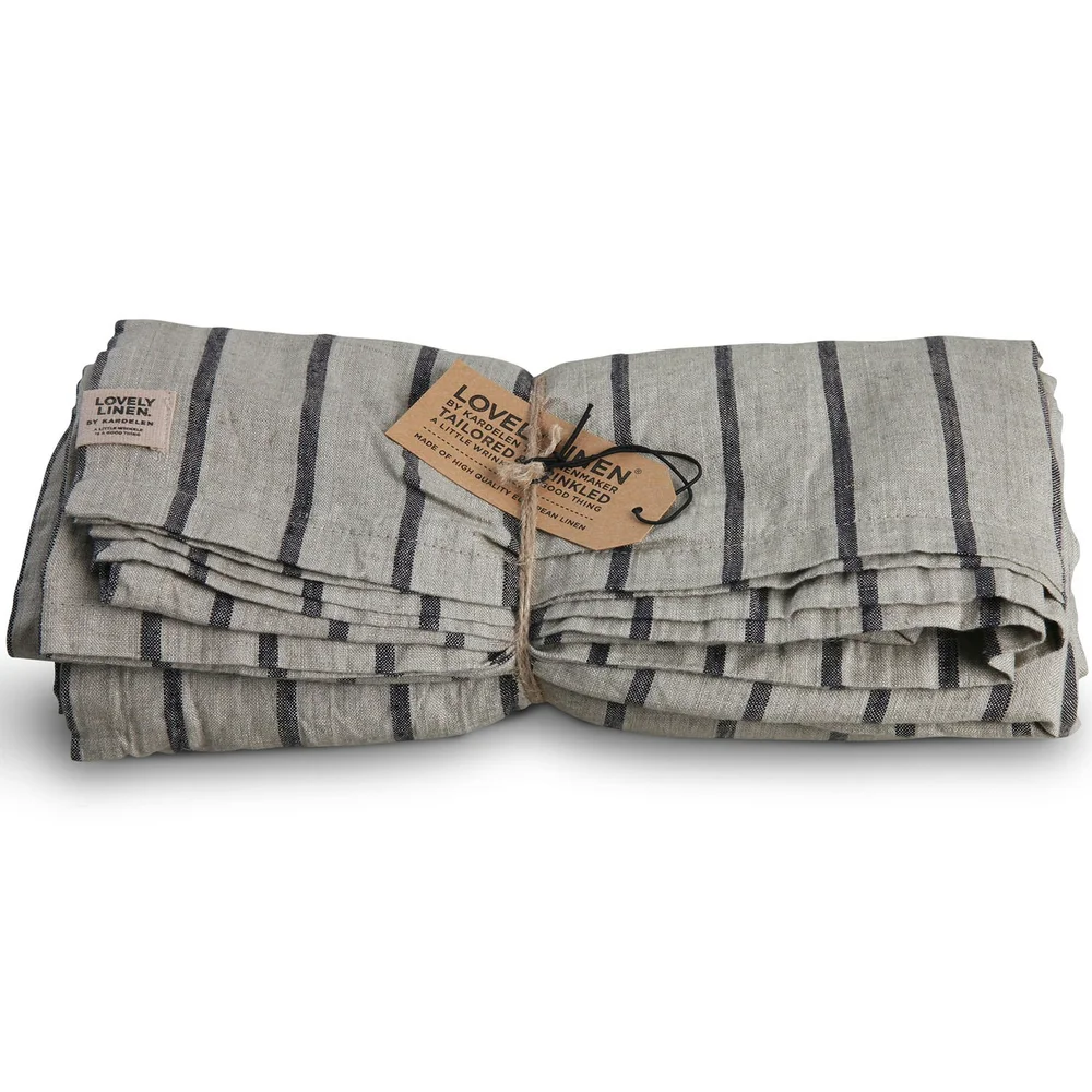 Misty Duk, Stripete mønster 145×300 cm, Black Stripe v:6490213 Misty Duk, Stripete mønster 145×300 cm, Black Stripe v:6490213