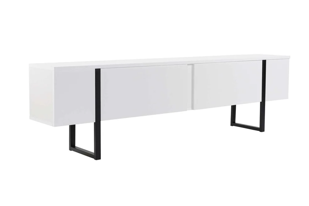 TV-benk Nordure Serenity Hvit svart v:4241778