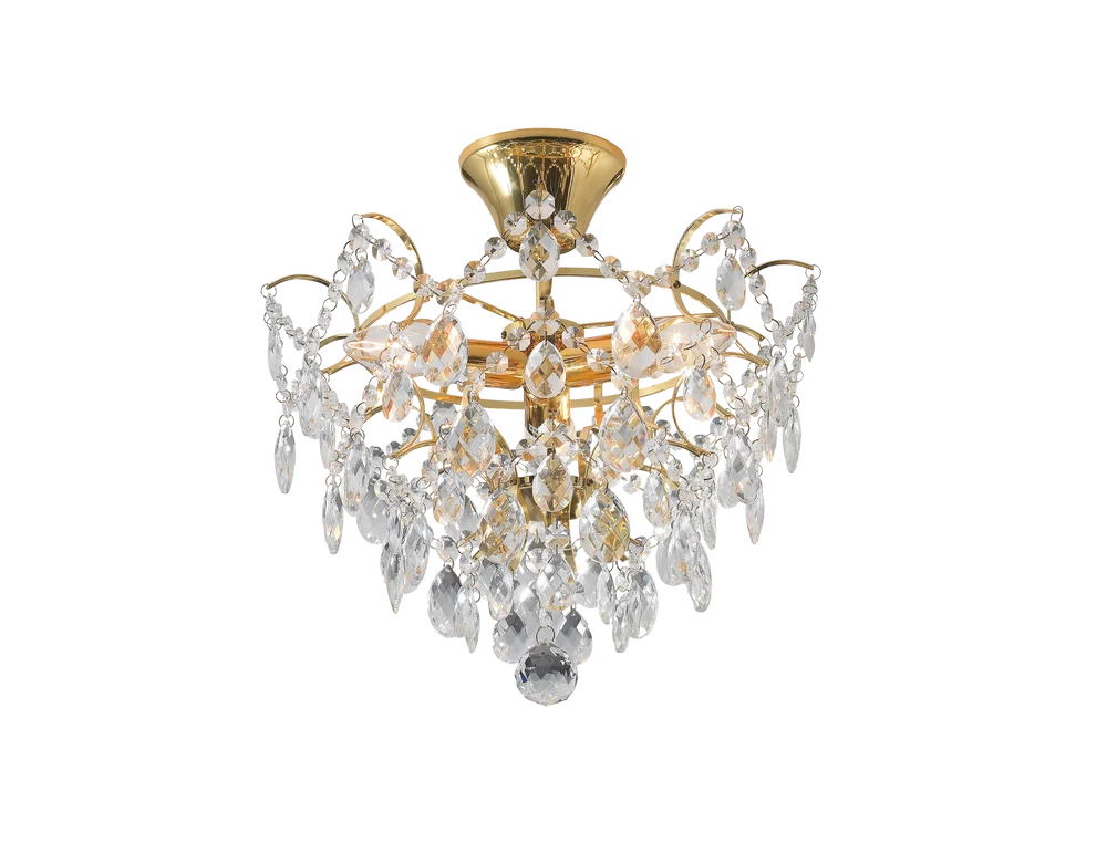 Taklampe ROSENDAL – Gull – Belysning | m v:3200955