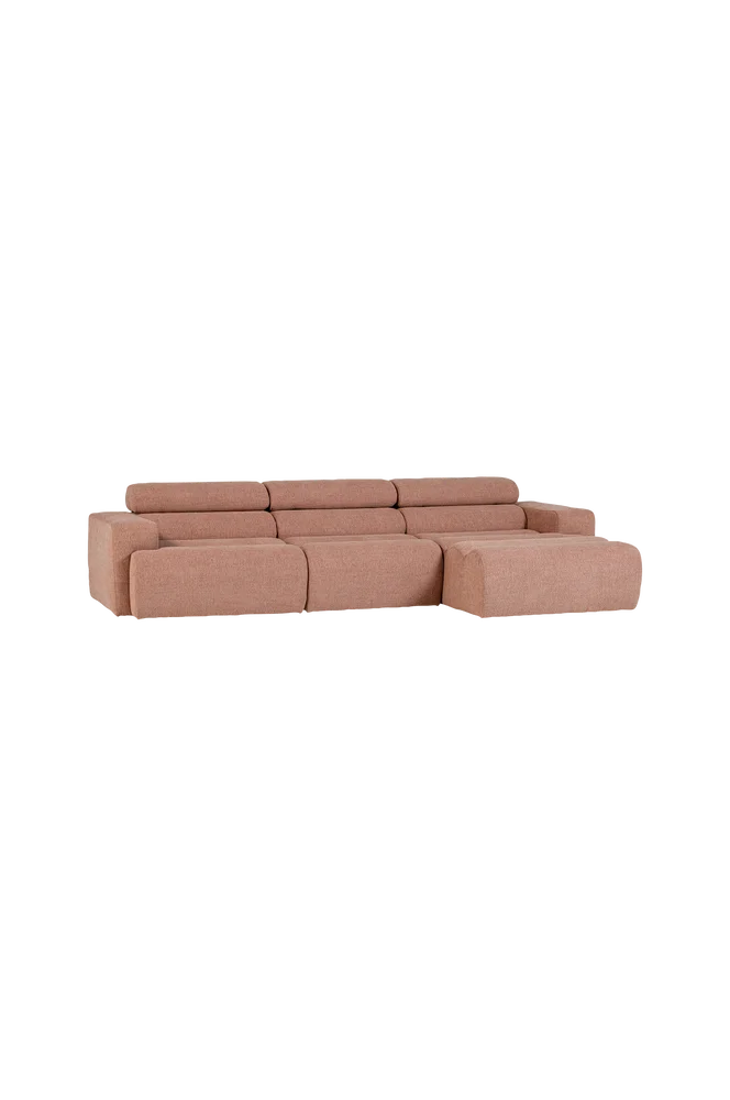 Novi Chaiselong Sofa Høyre – Brun m v:9251326