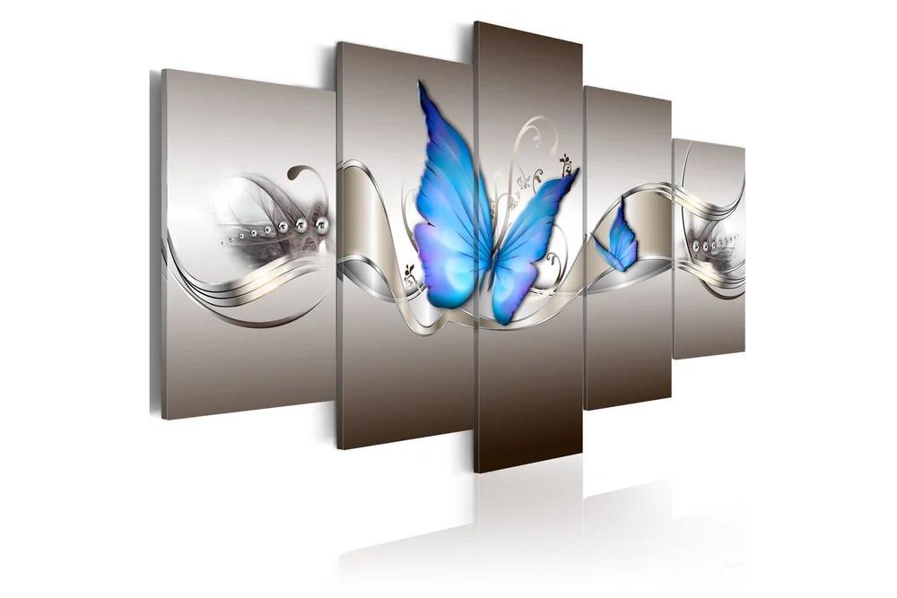 Bilde Blue Butterflies 100x50 v:8622343