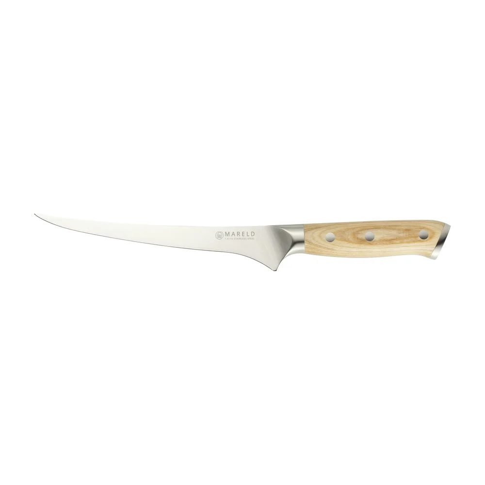 Fileteringskniv Fleksibel 19 cm, Lyst Tre v:9681577 Fileteringskniv Fleksibel 19 cm, Lyst Tre v:9681577