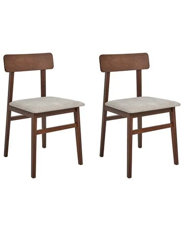 Sett med 2 spisestoler STACY Heltre Gråbrun v:1863660