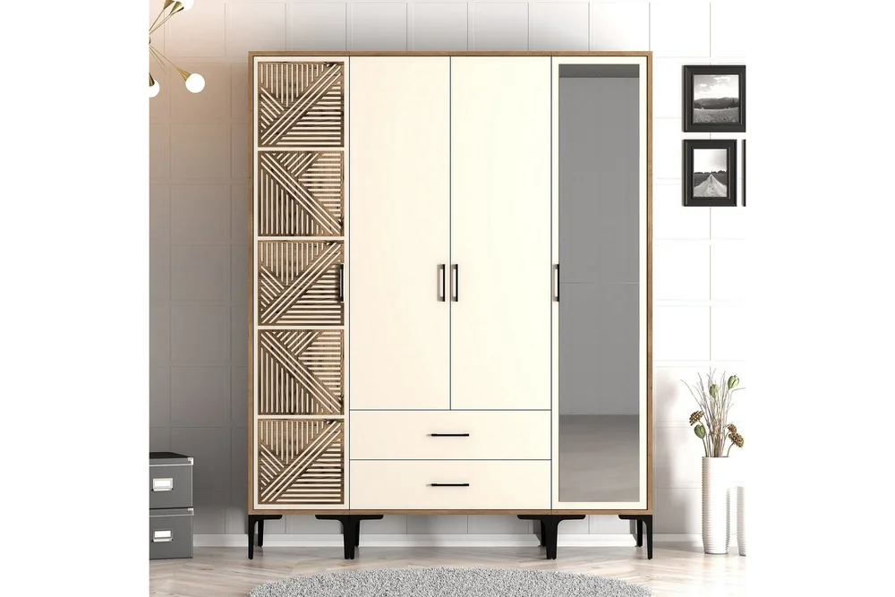 Kumsal Garderobe med Speil v:7720676