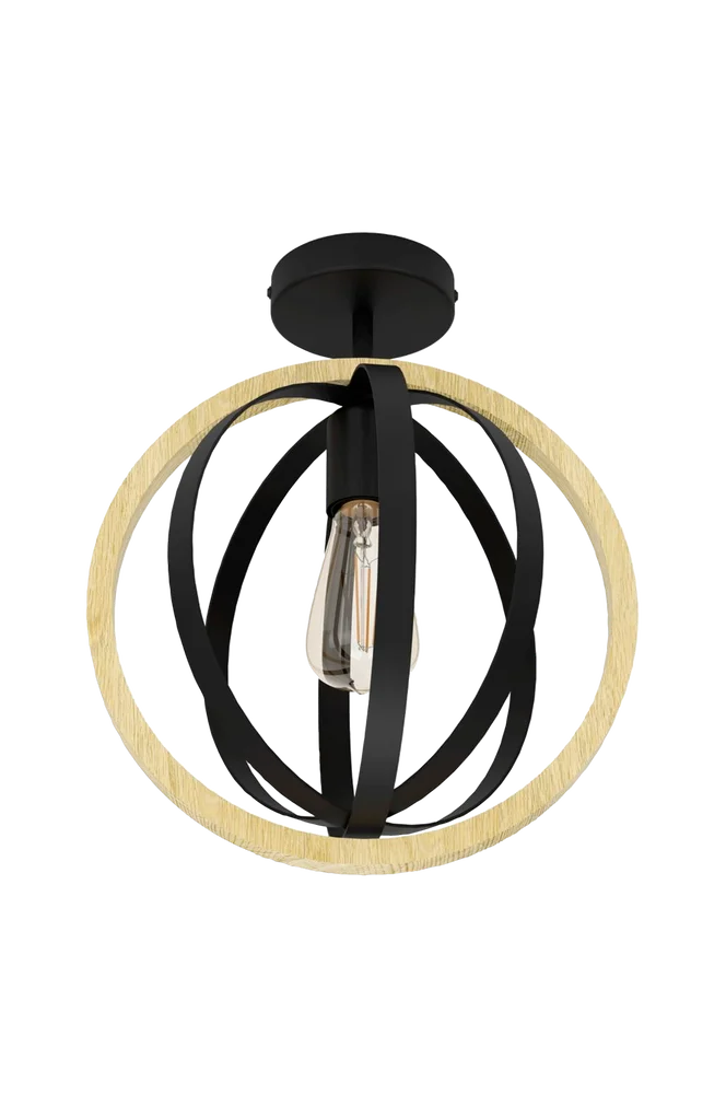 Taklampe Basildon - Svart - Belysning | m v:5465159