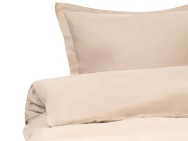 Sengesett PARKROSE 200 x 200 cm Bomullssateng Beige v:9531967 Sengesett PARKROSE 200 x 200 cm Bomullssateng Beige v:9531967
