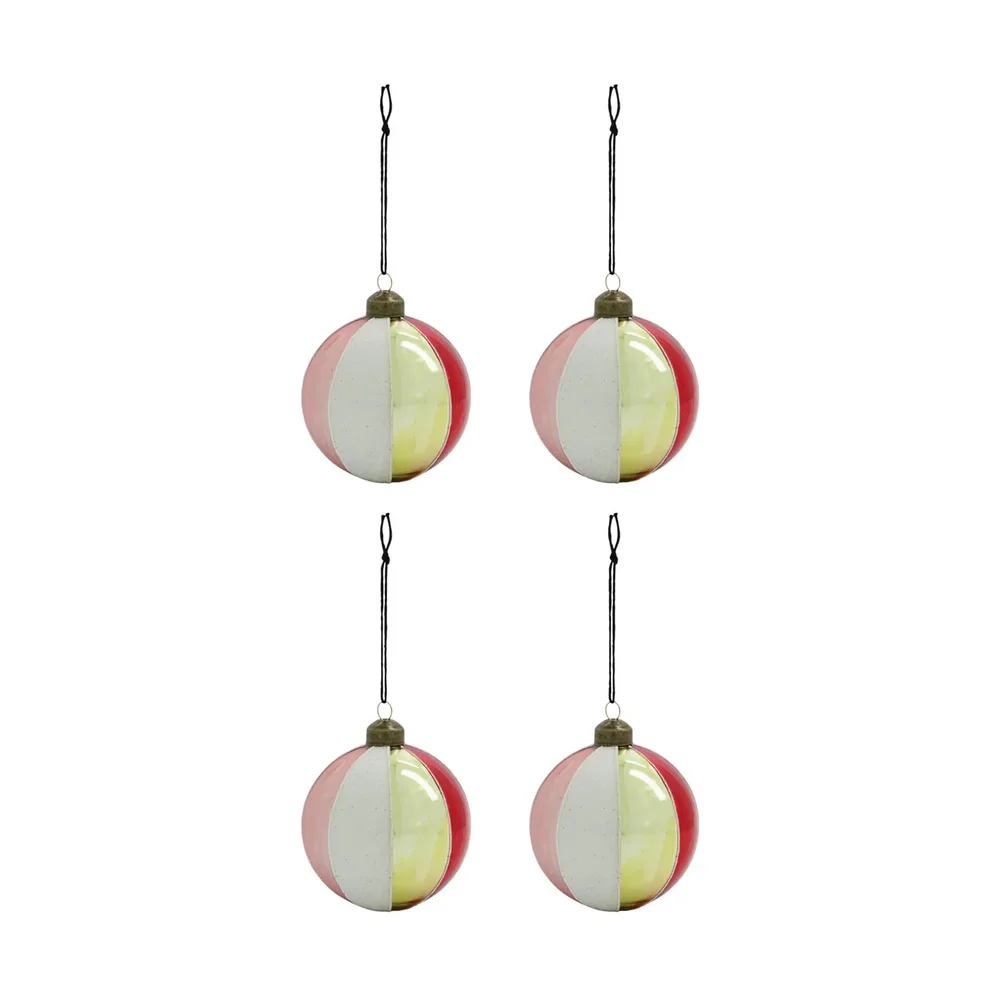 Cirkus julekule Ø8 cm 4-pk v:2893045 Cirkus julekule Ø8 cm 4-pk v:2893045