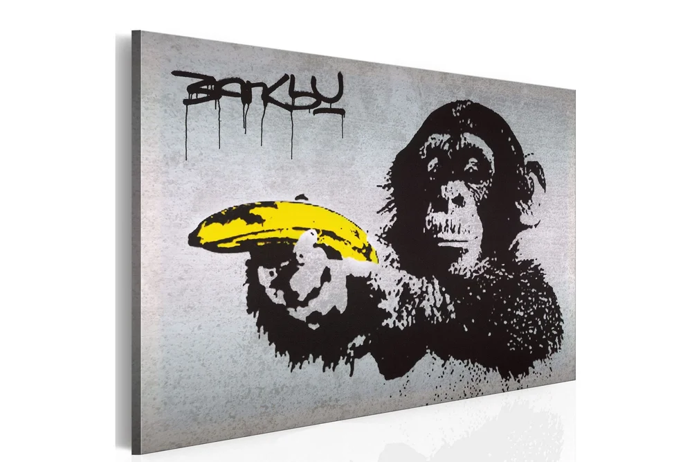 Bilde Stopp Eller Apen Skyter! Banksy 60x40 v:6966810