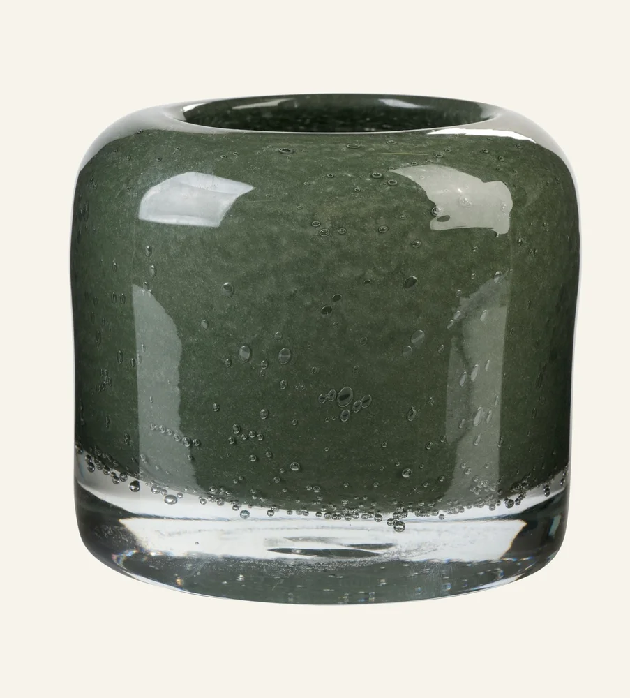 Telysholder mørk grønn – 12x12x10,5 cm v:3066566 Telysholder mørk grønn – 12x12x10,5 cm v:3066566