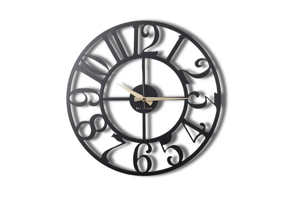 Dekorativ Metallveggklokke v:9251396