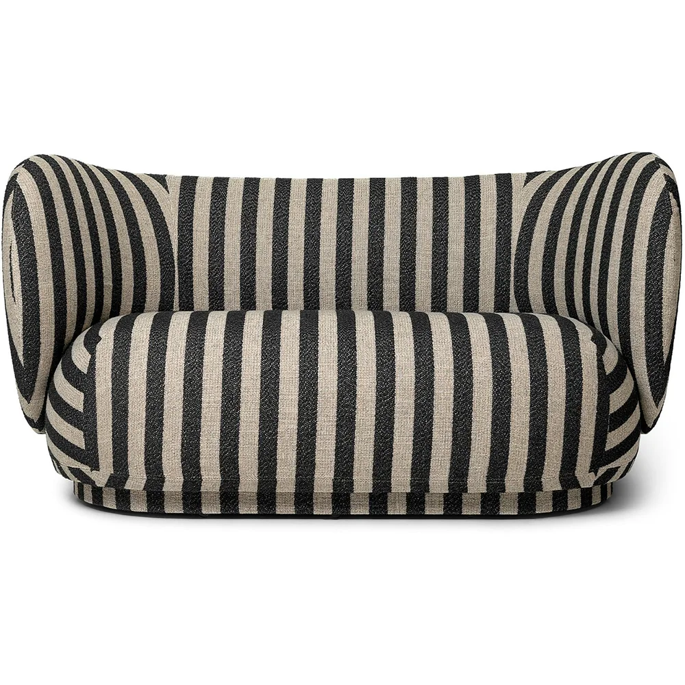 Rico 2-Seter Sofa Louisiana, Sand / Sort v:4942138