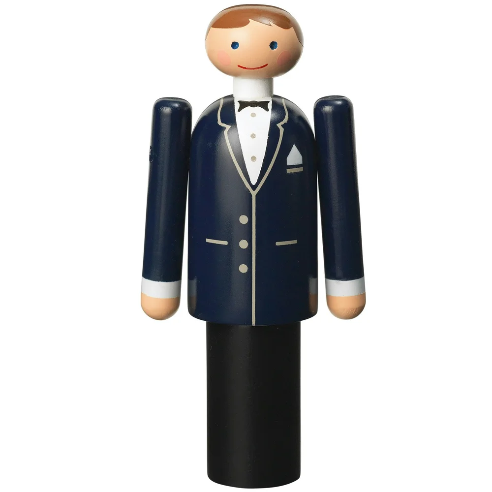 Groom Trefigur H12 cm, Blå/Sort / Hvit v:3474926 Groom Trefigur H12 cm, Blå/Sort / Hvit v:3474926