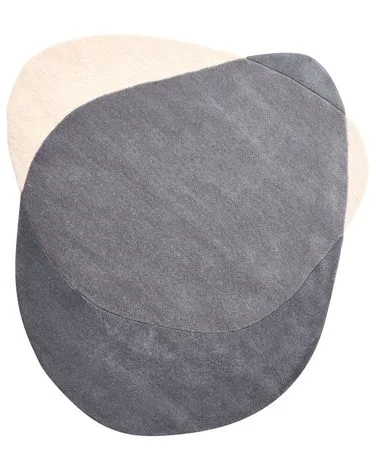 Teppe MYSURU Grå 160 x 160 cm Ull v:2516566 Teppe MYSURU Grå 160 x 160 cm Ull v:2516566