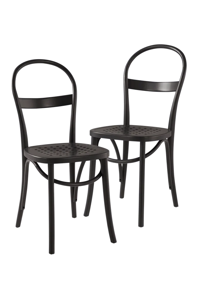 RIPPATS stol 2-pk - Svart m v:3704799