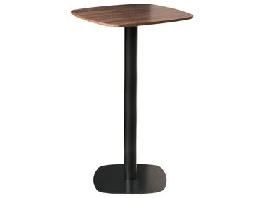 Barbord MORELLA Svart/mørkebrun 60 cm 60 cm v:6878911