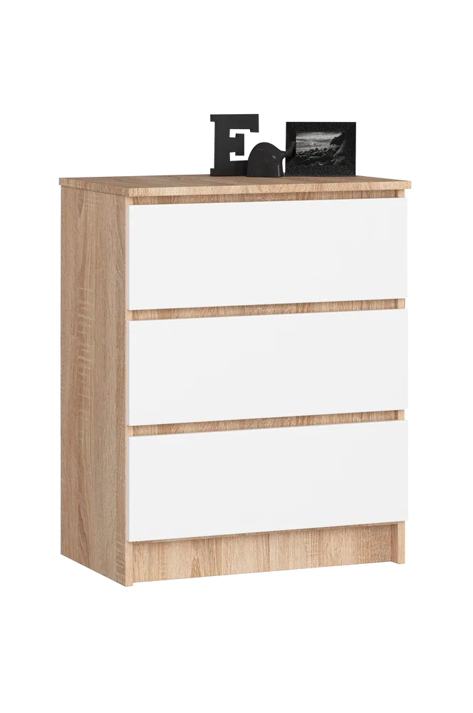Akord kommode med 3 skuffer – Flerfarget m v:5318776 Akord kommode med 3 skuffer – Flerfarget m v:5318776