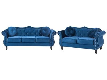 Sofagruppe 5-seters SKIEN Fløyel Marineblå v:5475448 Sofagruppe 5-seters SKIEN Fløyel Marineblå v:5475448