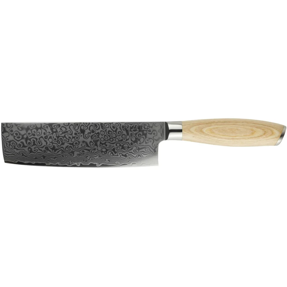 Akio Nakiri Grønnsakskniv 17 cm, Lyst Tre v:7283388