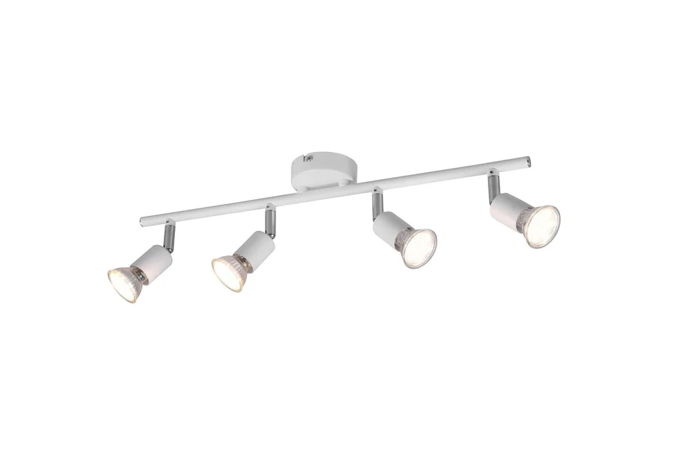 Trio Lighting Paris spotlight 4L GU10 matt hvit v:7379021