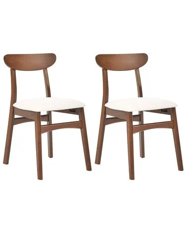 Sett med 2 spisestoler DOYLE Heltre Brun/lys beige v:9994014 Sett med 2 spisestoler DOYLE Heltre Brun/lys beige v:9994014
