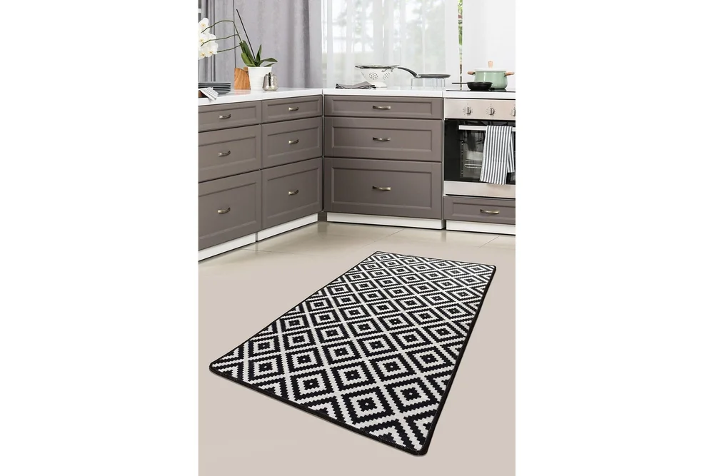 Hall Matte Svart Hvit (100 x 300) v:9380736